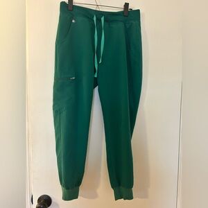 Figs Hunter Green Jogger Scrub Pants
